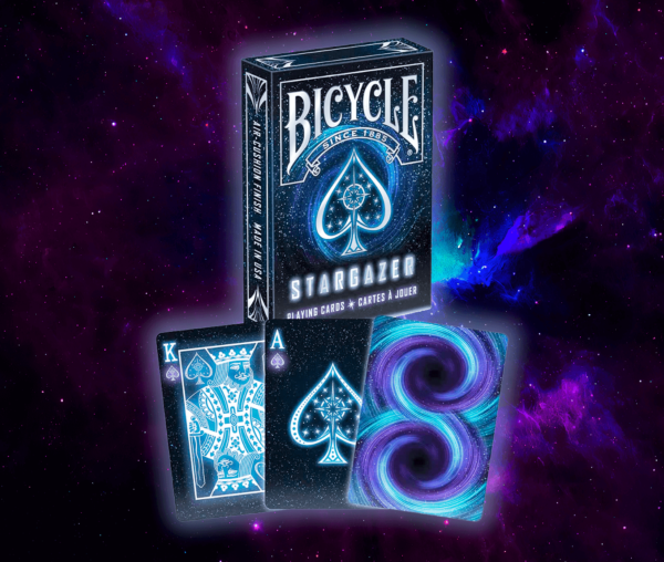 baralho bicycle stargazer com cartas