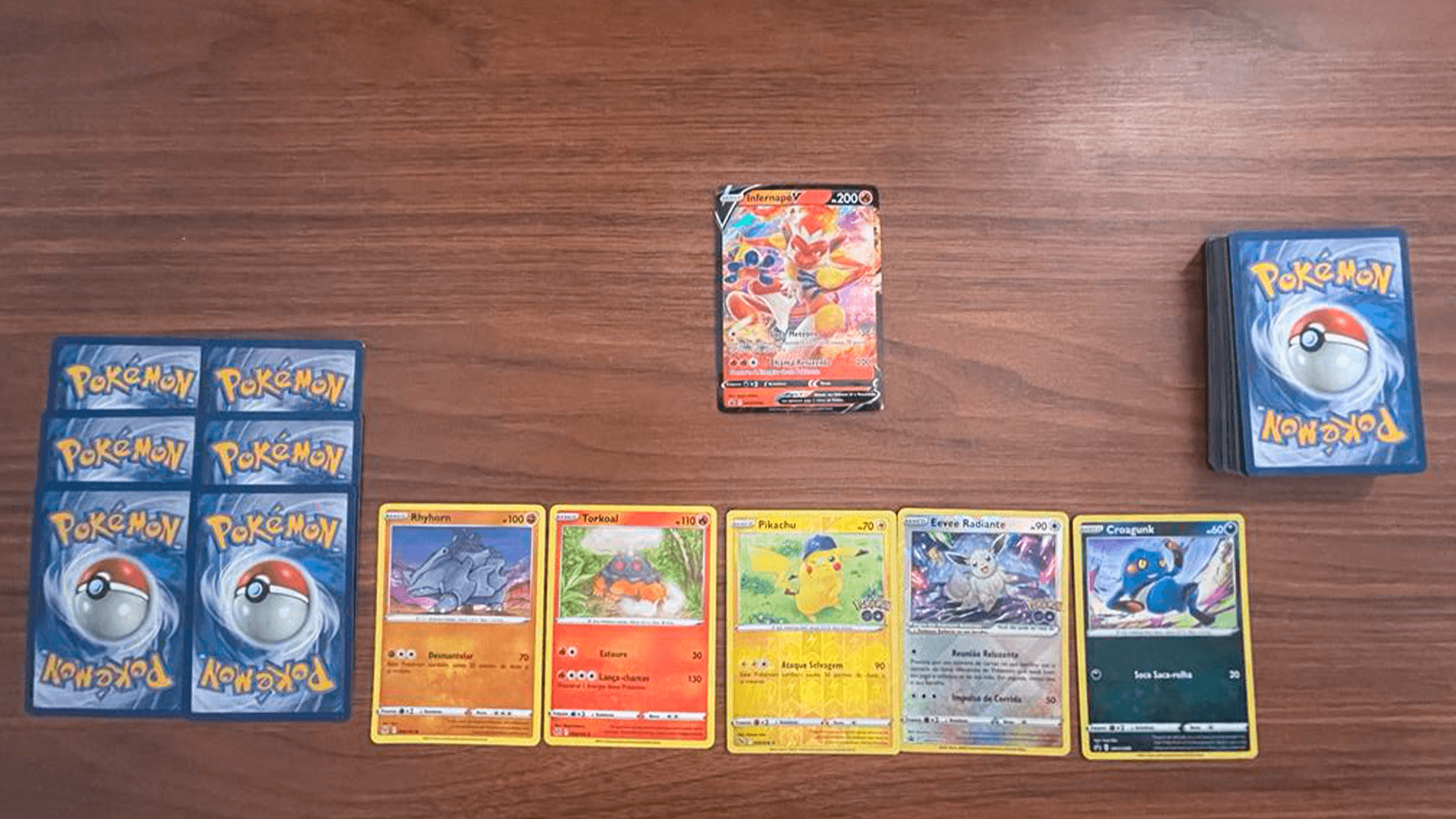 Cartinhas Pokémon Go Baralho Batalha Deck 60 Cartas E Moeda