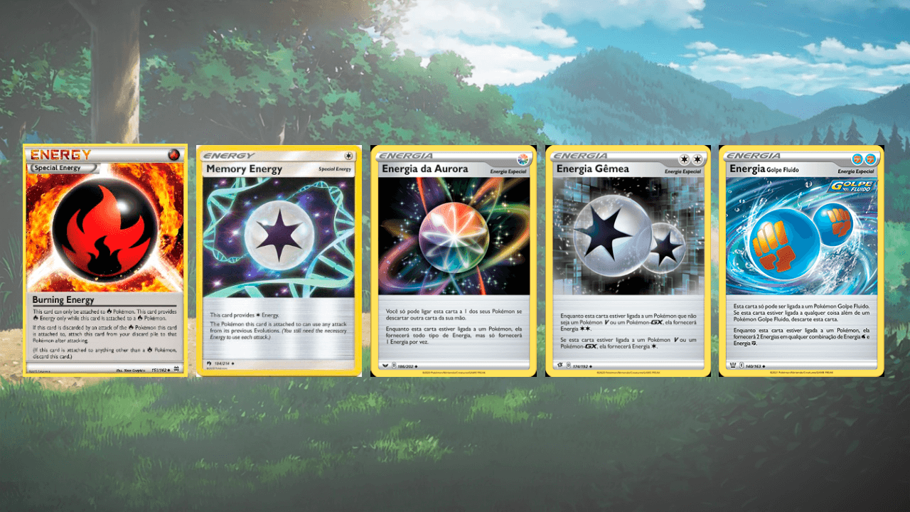 ENERGIAS POKÉMON - GUIA DO TREINADOR POKÉMON TCG - O QUE SÃO CARTAS ENERGIA?  O QUE FAZEM? 