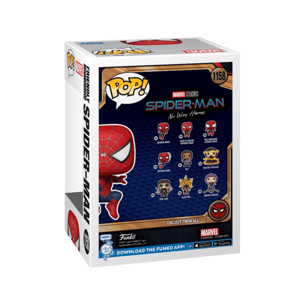 Funko Pop Spider Man no way home 1158 caixa traseira