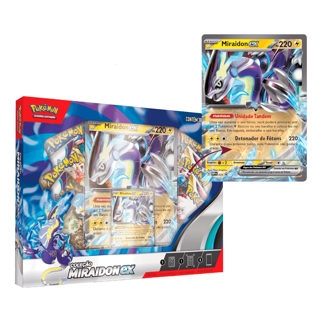 Abri as NOVAS BOX do KORAIDON e MIRAIDON Ex PROMO Lendas De Paldea com  Cartas de POKÉMON TCG 