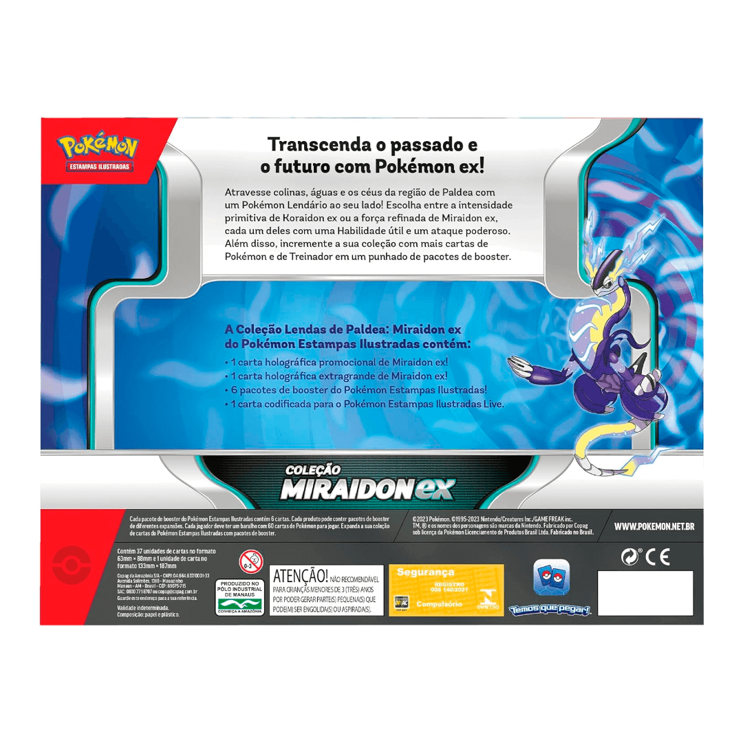 Box Pokémon Lendas De Paldea Miraidon Ex - Copag Loja