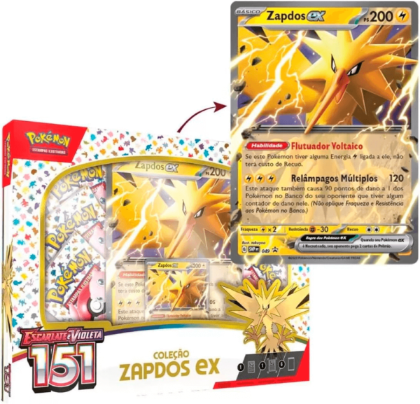 box zapdos caixa pokemon tcg