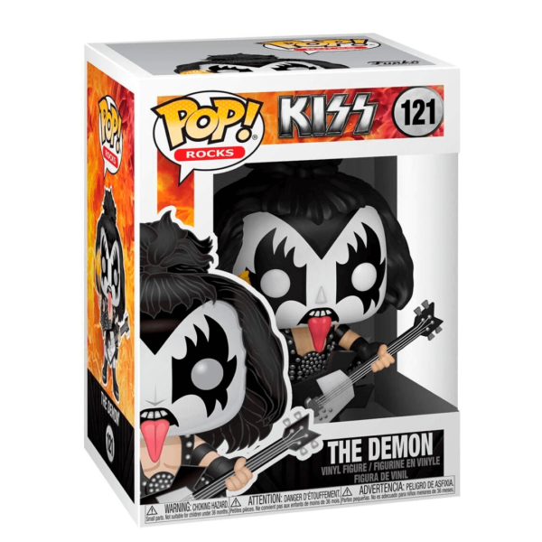 funko pop genne simmons the demon 121 caixa