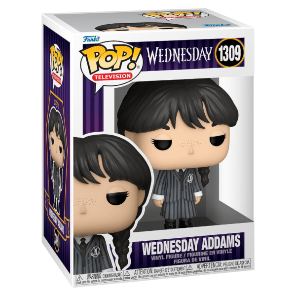 Funko Pop Wandinha Addams 1309 fundo branco caixa