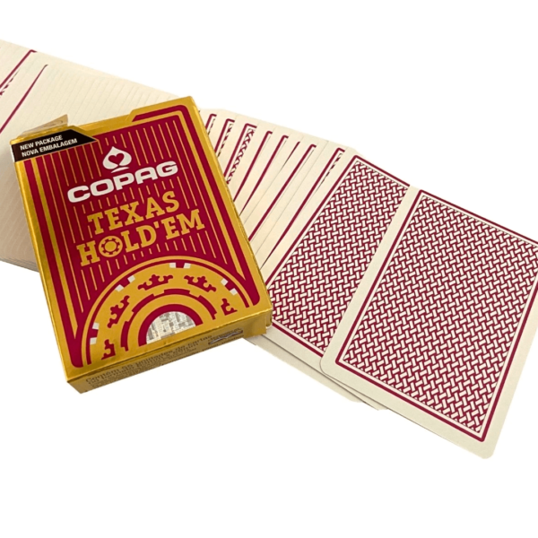 copag texas hold em vermelho caixa backcard