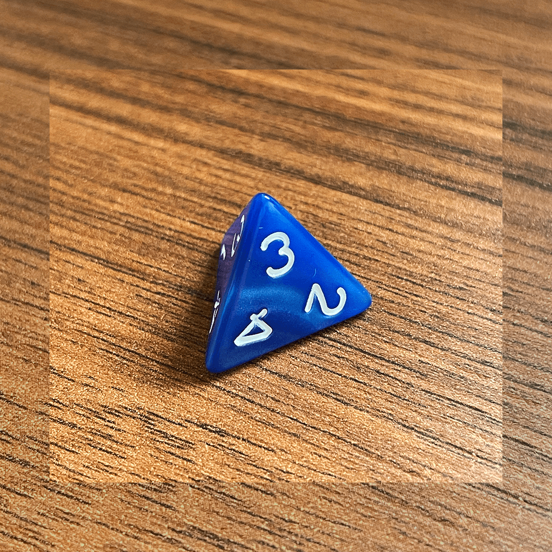 Conjunto De Dados RPG D4, D6, D8, D10, D12, D20 | Azul