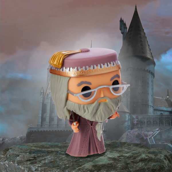 funko pop Albus Dumbledore 15 cenário