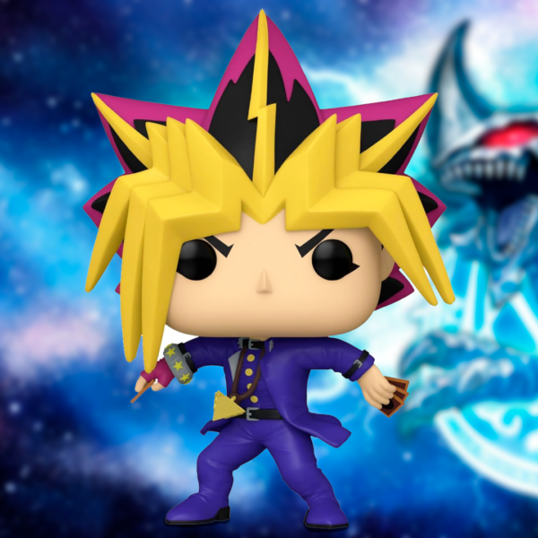 funko pop Yu-Gi-Oh! yami yugi cenário dragão branco