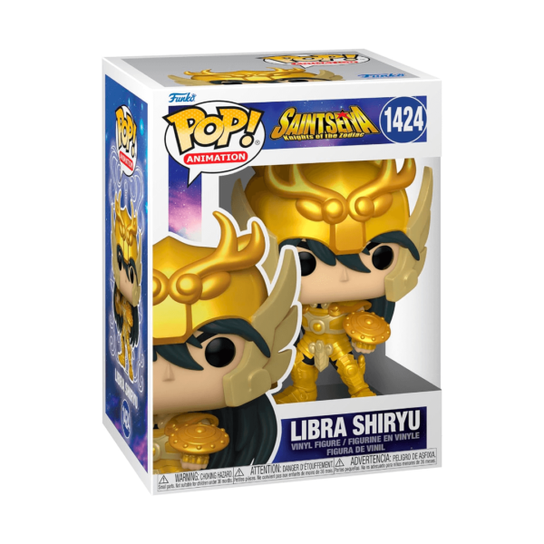 Funko Pop Shiryu 1424 Cavaleiro dos Zodíaco na caixa