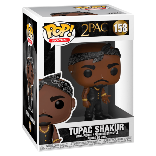 Funko Pop Tupac Shakur na caixa