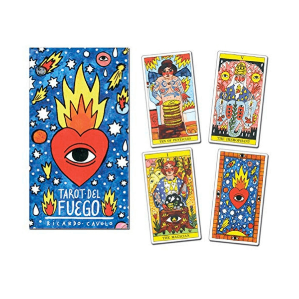 Tarot Del Fuego Ricardo Cavolo caixa e cartas