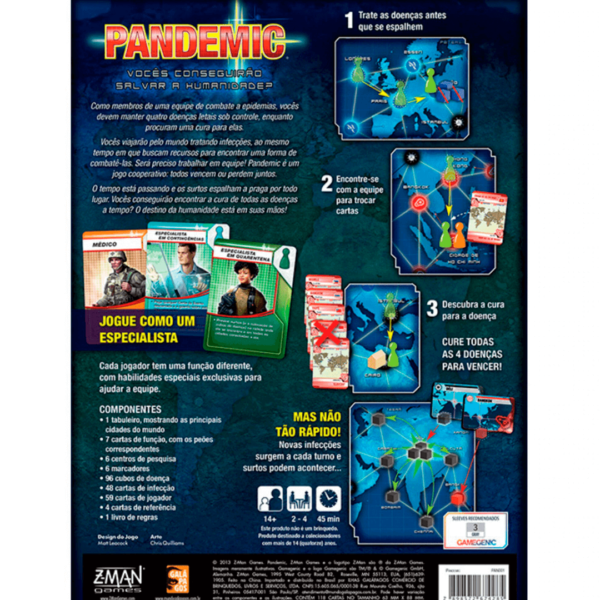 boardgame pandemic traseira da caixa