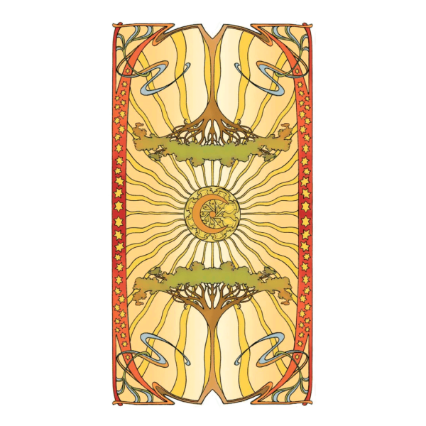 Tarot Golden Art Nouveau Backcard