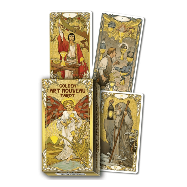 Tarot Golden Art Nouveau Caixa e cartas