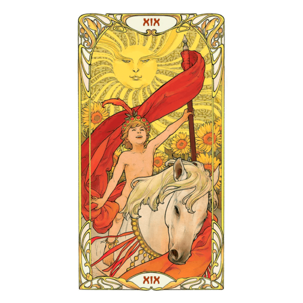 Tarot Golden Art Nouveau Carta XIX