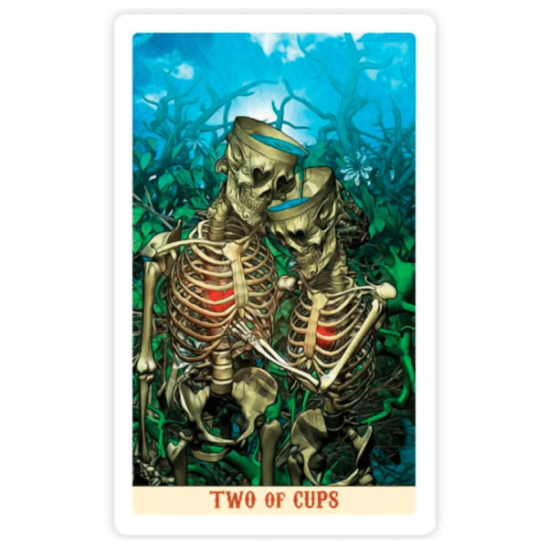 Tarot Santa Muerte Two of Cups