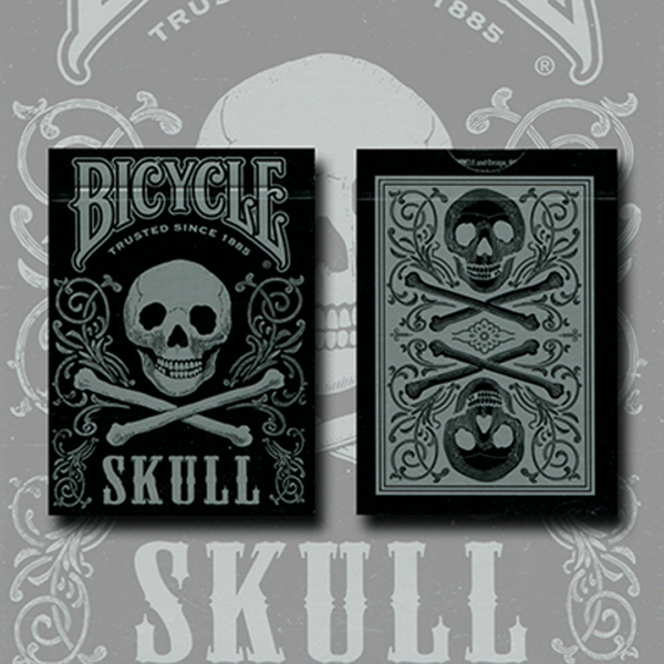 Bicycle Skull Metallic caixa frente verso