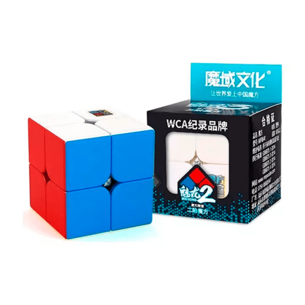 Cubo 2x2 Moyu caixa e cubo montado