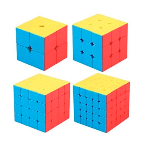 Kit Cubo Mágico Moyu 2x2 3x3 4x4 e 5x5 modelos