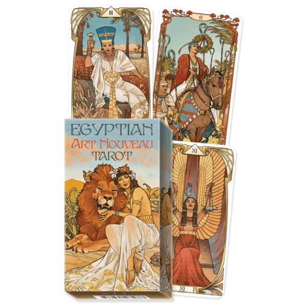 Tarot Egyptiah art noveau caixa e cartas