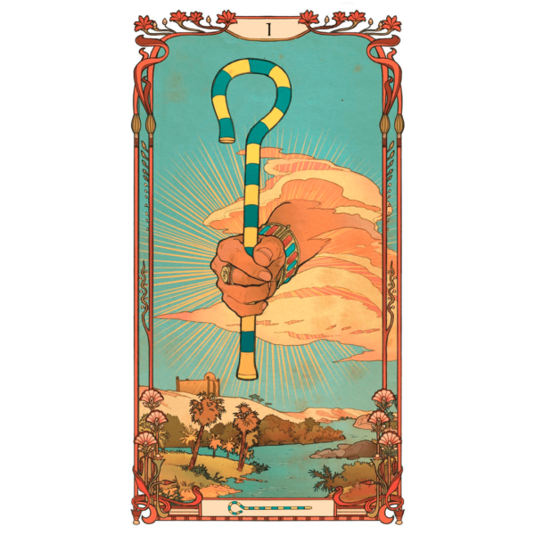 Tarot Egyptiah art noveau carta 1