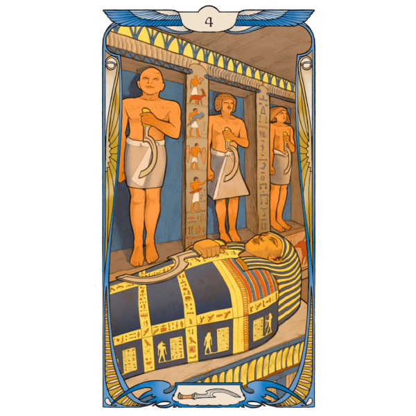 Tarot Egyptiah art noveau carta 4