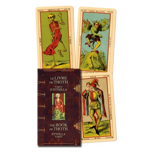 The Book of Thote Tarot caixa e cartas