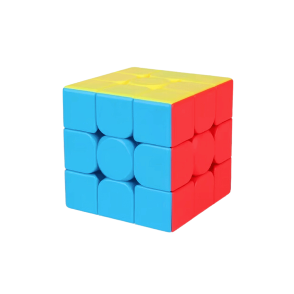 Cubo mágico 3x3 montado da marca moyu versão stickerless.