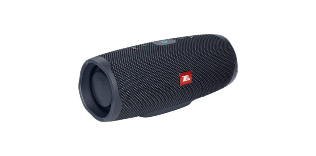 Caixa de som bluetooth preta da marca jbl