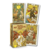 Golden Art Nouveau Mini Lo Scarabeo caixa e cartas