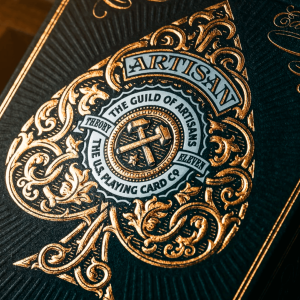 Baralho Artisan Black Edition Theory11 Detalhes caixa