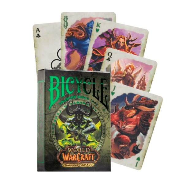 Baralho Bicycle World of Warcraft 2 cartas corte e caixa