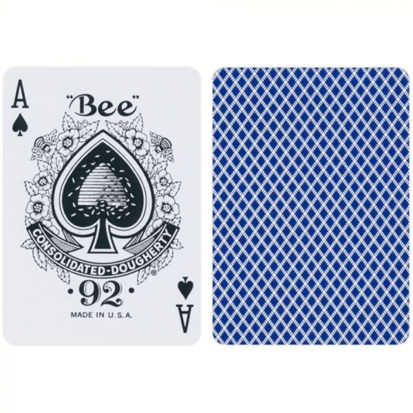 Bee Azul Pokersize carta As e backcard