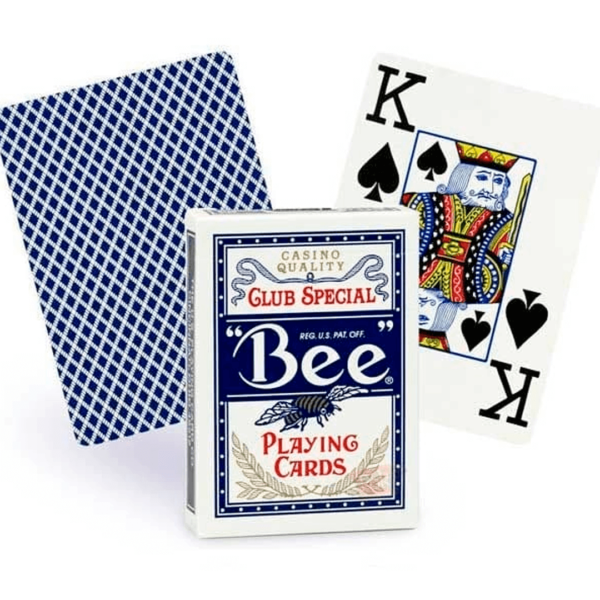 Bee Azul Pokersize carta Reis e backcard