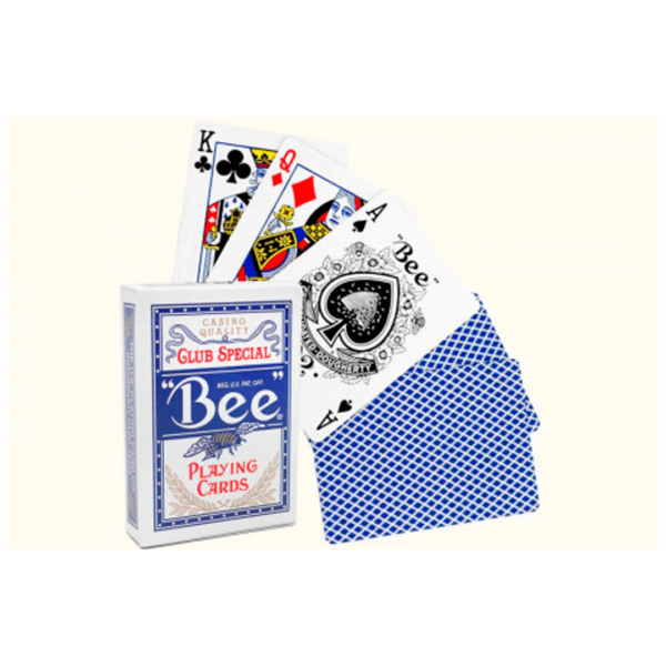 Baralho Bee Poker Size azul cartas e backcard