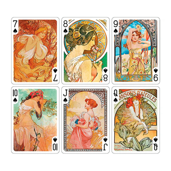 Baralho Mucha Princess Hyacinth Silver cartas numeros