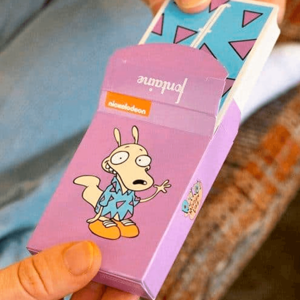 Fontaine Nickelodeon Rockos unboxing backcard