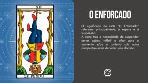 Carta “O Enforcado” do tarot de Marselha capa