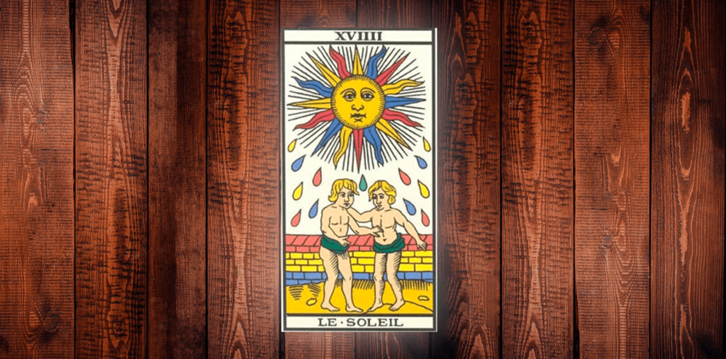 Carta O Sol do tarot de Marselha