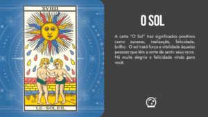 Carta O Sol do tarot de Marselha capa