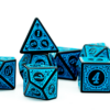 Dado RPG Azul e preto 2 Elking