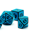 Dado RPG Azul e preto 3 Elking