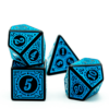 Dado RPG Azul e preto 5 Elking