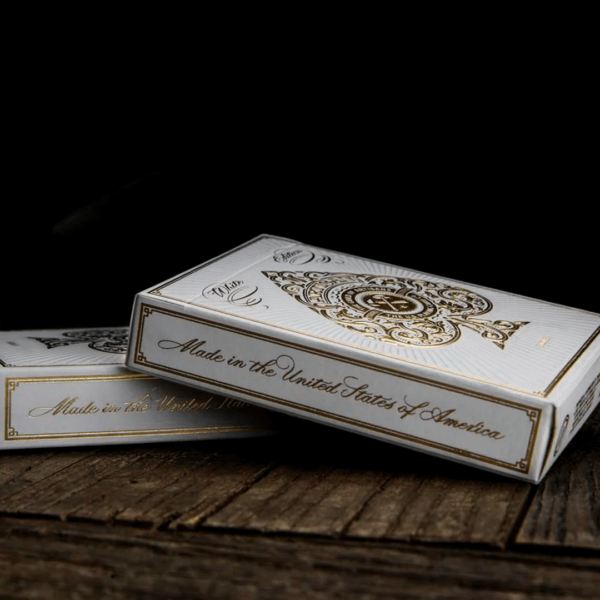 Baralho Artisan Playing Cards White - theory11 caixa lateral