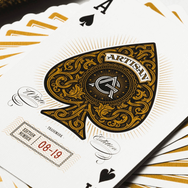 Baralho Artisan Playing Cards White - theory11 carta As