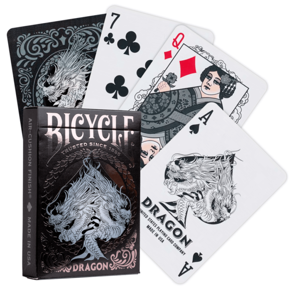 Baralho Bicycle Dragon Black cartas e back card