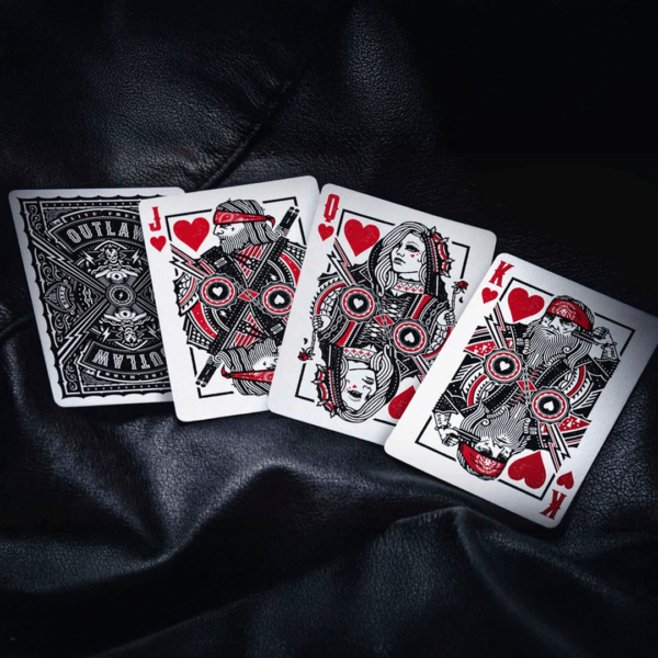 Baralho Outlaw Kings & Crooks cartas corte e backcard