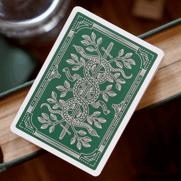 Baralho Monarch Playing Cards (Green) by theory11 backcard dorso