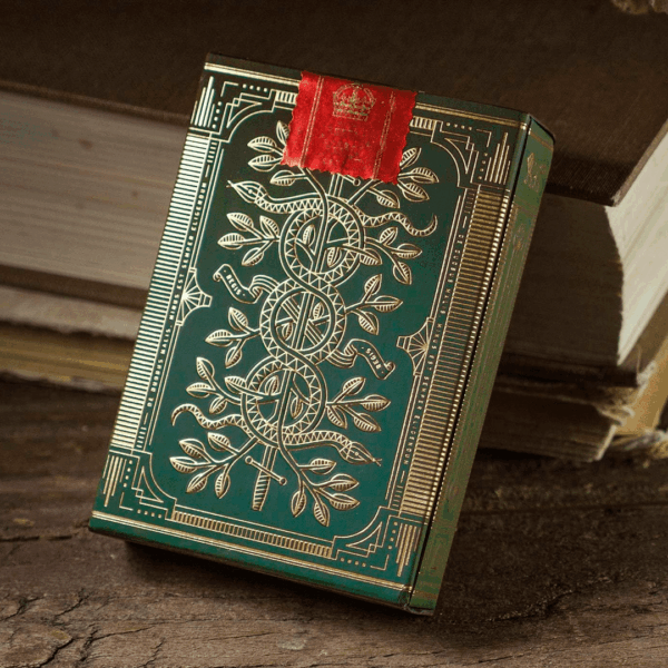 Baralho Monarch Playing Cards (Green) by theory11 caixa verso